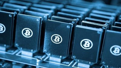 Mining rig exposed to the elements